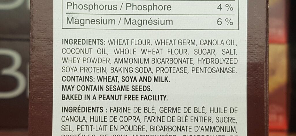 Whole Wheat Grains Ingredients "Healthy" Keywords