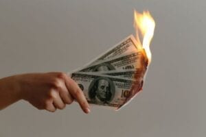 Money On Fire Cost of Binge Eating